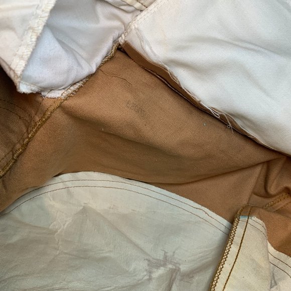 MENS - sz 36x29 VINTAGE 1950/1960s Field and Fireside brush canvas hunting pants - Picture 14 of 16